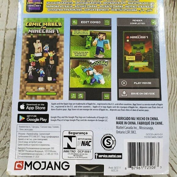 Mattel Mojang Minecraft Comic Maker Action Figure Enderman GCC23 - Picture 11 of 12